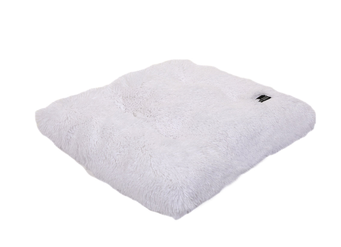 White best sale shag pillow